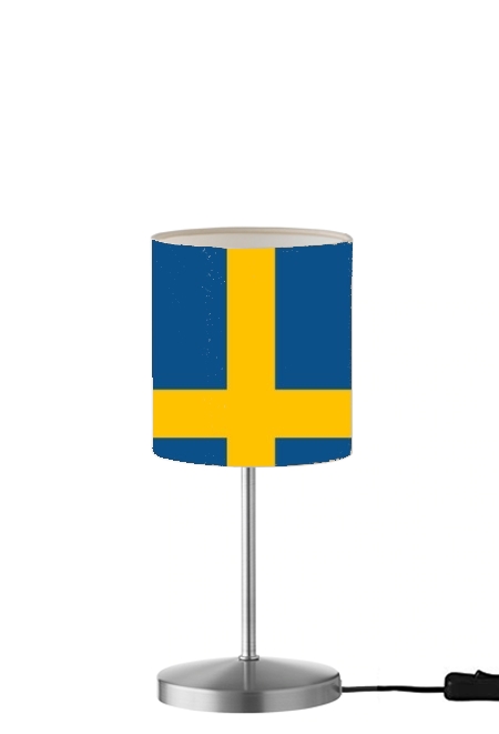 Flagge Schweden für Tisch- / Nachttischlampe