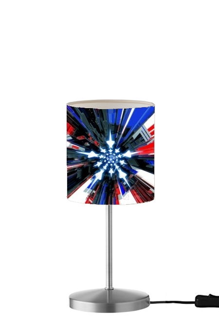 Usa Flag Mecha für Tisch- / Nachttischlampe