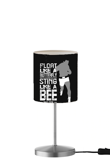 Float like a butterfly Sting like a bee für Tisch- / Nachttischlampe