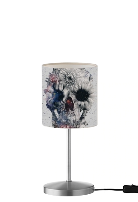 Floral Skull 2 für Tisch- / Nachttischlampe