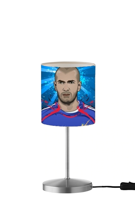 Football Legends: Zinedine Zidane France für Tisch- / Nachttischlampe