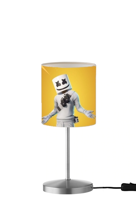 Fortnite Marshmello Skin Art für Tisch- / Nachttischlampe