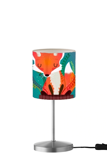 Fox in the pot für Tisch- / Nachttischlampe