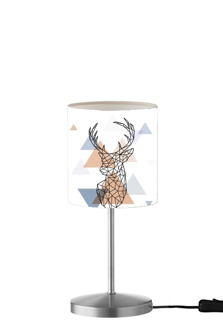Geometric head of the deer für Tisch- / Nachttischlampe