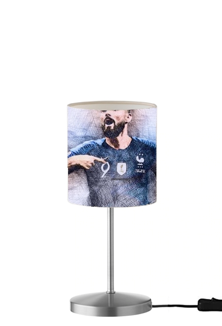 Giroud The French Striker für Tisch- / Nachttischlampe