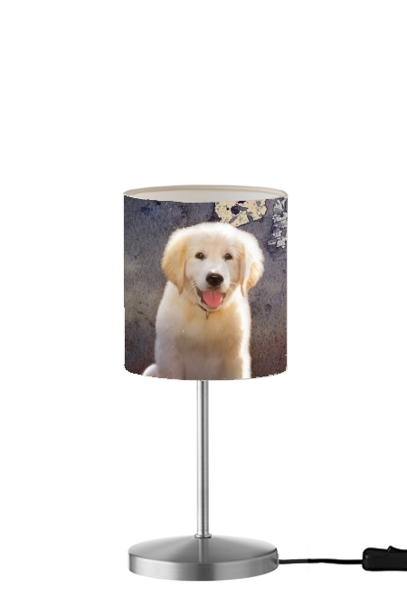 Golden Retriever Puppy für Tisch- / Nachttischlampe