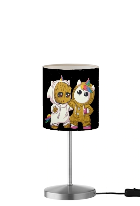 Groot x Unicorn für Tisch- / Nachttischlampe