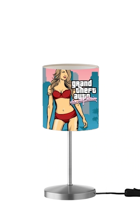 GTA collection: Bikini Girl Miami Beach für Tisch- / Nachttischlampe