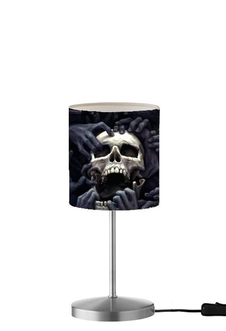 Hand on Skull für Tisch- / Nachttischlampe