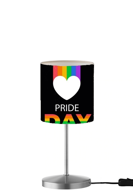 Happy pride day für Tisch- / Nachttischlampe