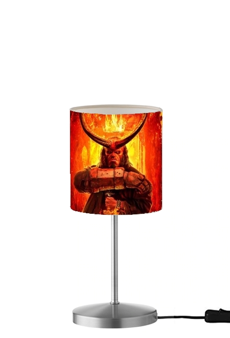 Hellboy in Fire für Tisch- / Nachttischlampe