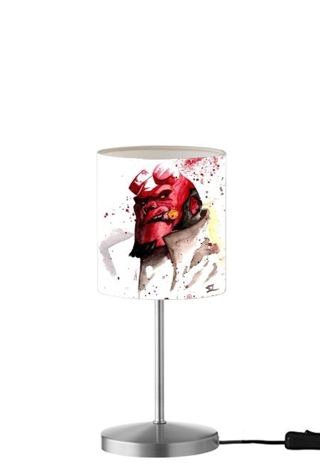 Hellboy Watercolor Art für Tisch- / Nachttischlampe