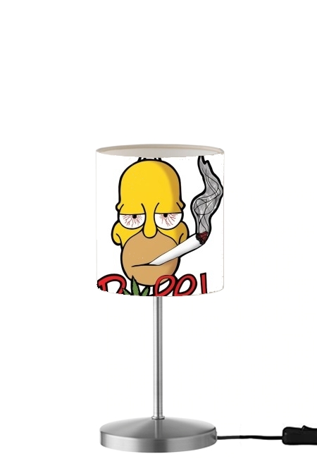 Homer Dope Weed Smoking Cannabis für Tisch- / Nachttischlampe