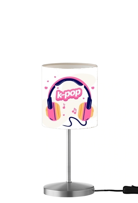 I Love Kpop Headphone für Tisch- / Nachttischlampe