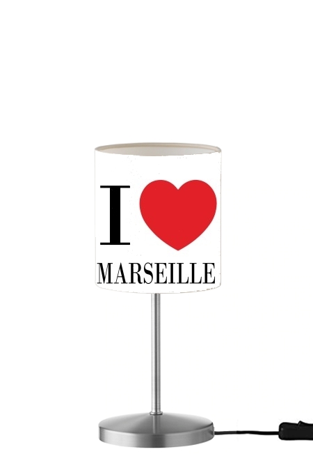 I love Marseille für Tisch- / Nachttischlampe