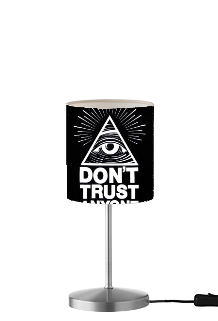 Illuminati Dont trust anyone für Tisch- / Nachttischlampe