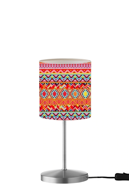 India Style Pattern (Multicolor) für Tisch- / Nachttischlampe