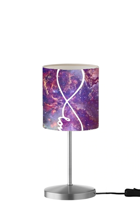 Infinity Love Galaxy für Tisch- / Nachttischlampe