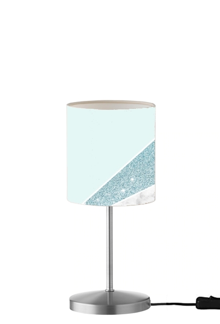 Initiale Marble and Glitter Blue für Tisch- / Nachttischlampe