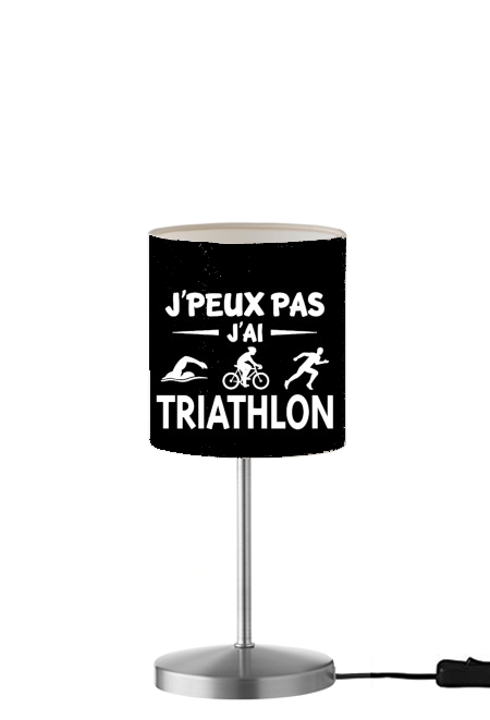 Je peux pas j ai Triathlon für Tisch- / Nachttischlampe