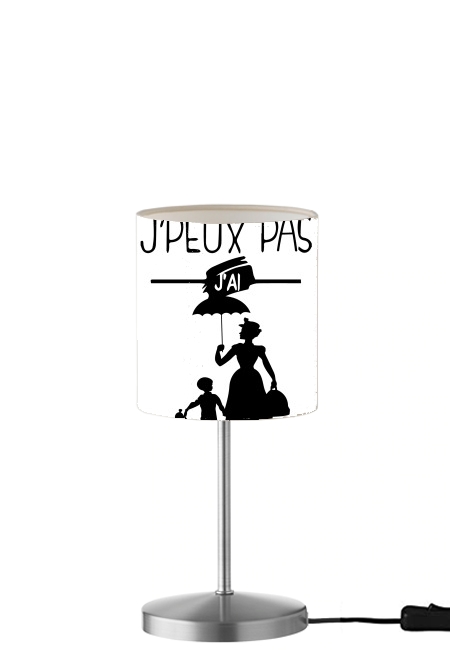 Je peux pas jai babystting comme Marry Popins für Tisch- / Nachttischlampe