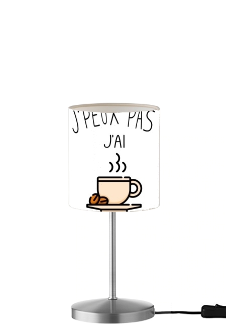 Je peux pas jai cafe für Tisch- / Nachttischlampe