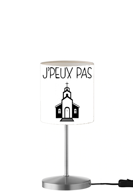 Je peux pas jai eglise für Tisch- / Nachttischlampe