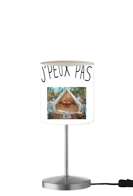 Je peux pas jai Glamping für Tisch- / Nachttischlampe