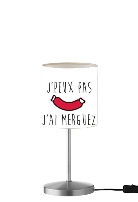 Je peux pas jai merguez für Tisch- / Nachttischlampe