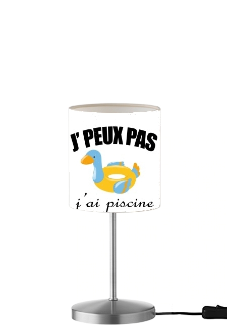 Je peux pas jai piscine avec petit canard für Tisch- / Nachttischlampe