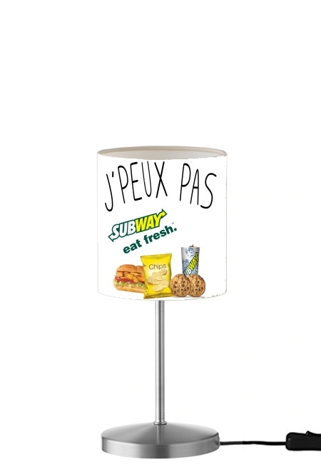 Je peux pas jai subway für Tisch- / Nachttischlampe