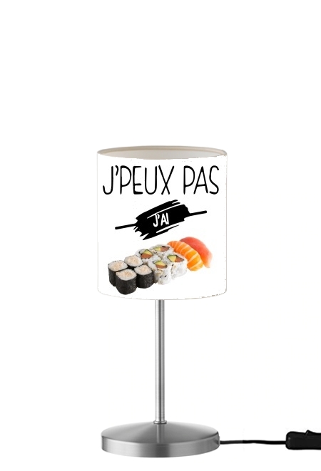 Je peux pas jai sushi für Tisch- / Nachttischlampe