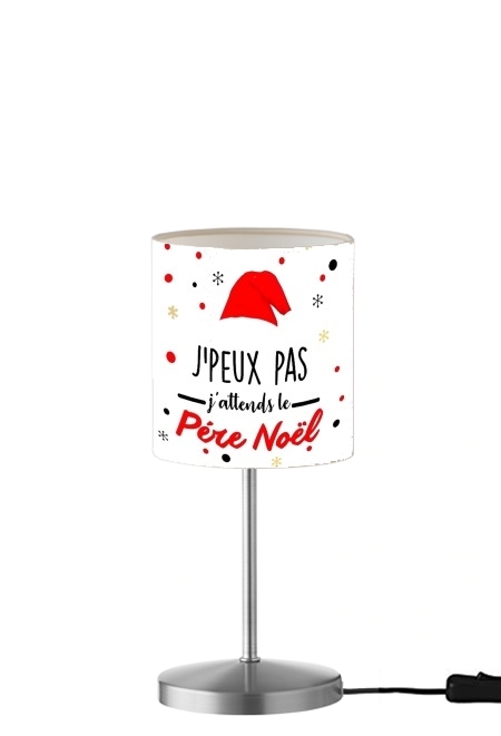 Je peux pas jattends le pere noel für Tisch- / Nachttischlampe