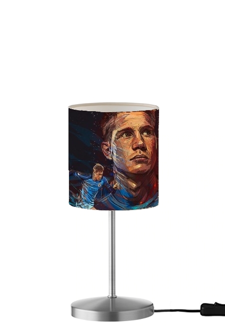 Kevin De Bruyne PaintArt für Tisch- / Nachttischlampe