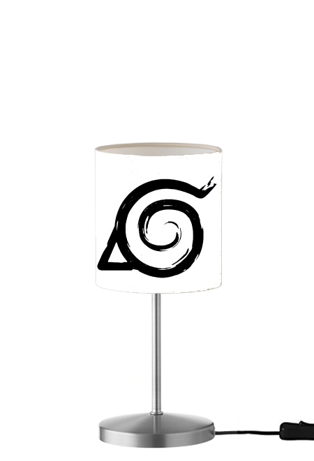 Konoha Symbol Grunge art für Tisch- / Nachttischlampe