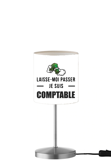 Laisse moi passer je suis comptable für Tisch- / Nachttischlampe