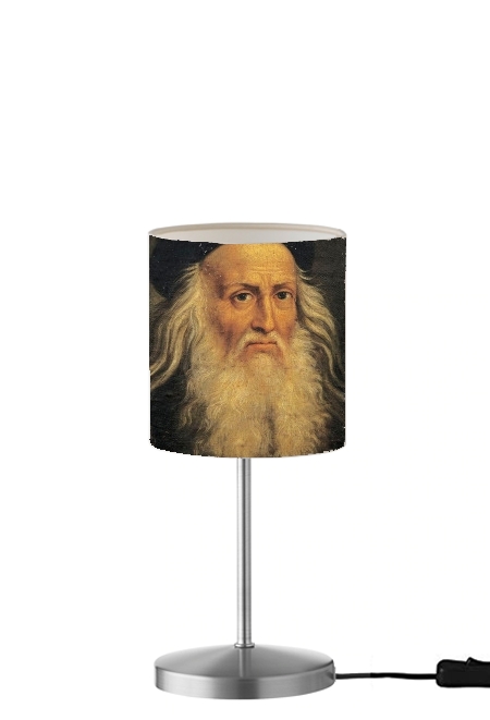 leonard de vinci portrait für Tisch- / Nachttischlampe