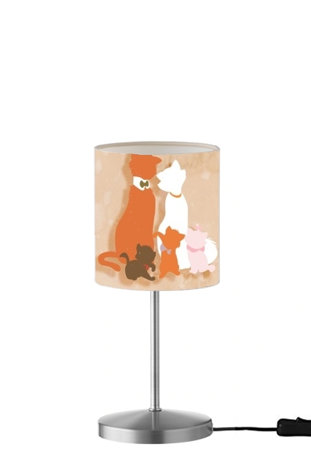 Les aristochats minimalist art für Tisch- / Nachttischlampe