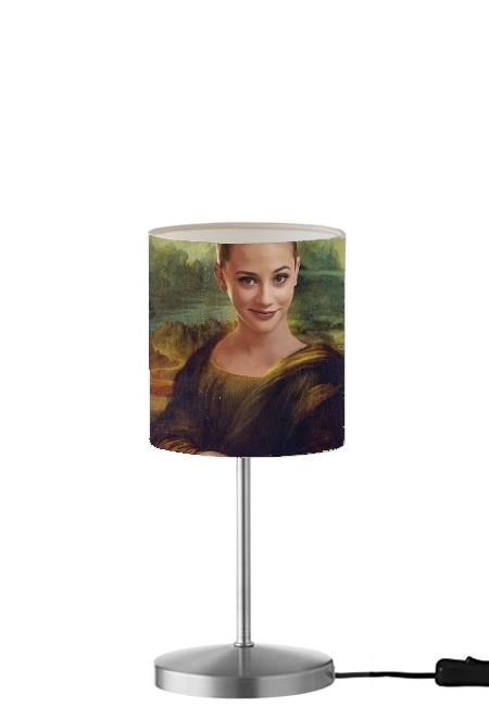 Lili Reinhart Mashup Mona Lisa Joconde für Tisch- / Nachttischlampe