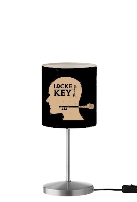 Locke Key Head Art für Tisch- / Nachttischlampe