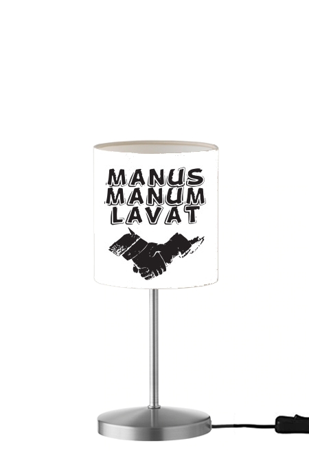 Manus manum lavat für Tisch- / Nachttischlampe