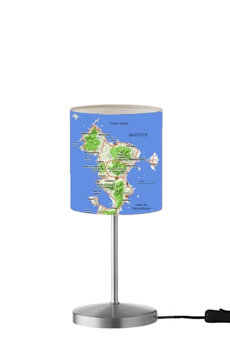 Mayotte Carte 976 für Tisch- / Nachttischlampe