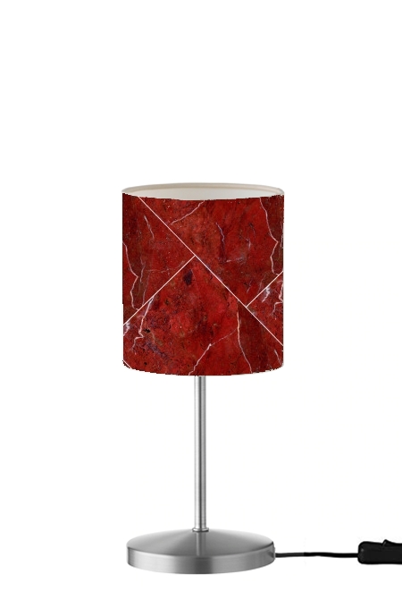 Minimal Marble Red für Tisch- / Nachttischlampe