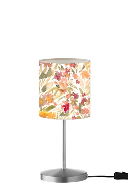 MODERN WATERCOLOR PASTEL FLORALS für Tisch- / Nachttischlampe