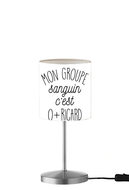 Mon groupe sanguin Ricard für Tisch- / Nachttischlampe