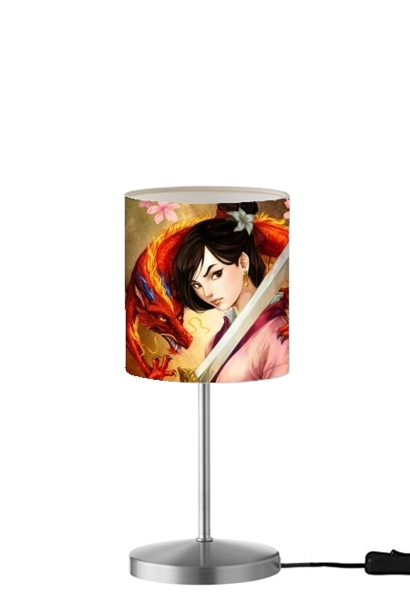 Mulan Warrior Princess für Tisch- / Nachttischlampe