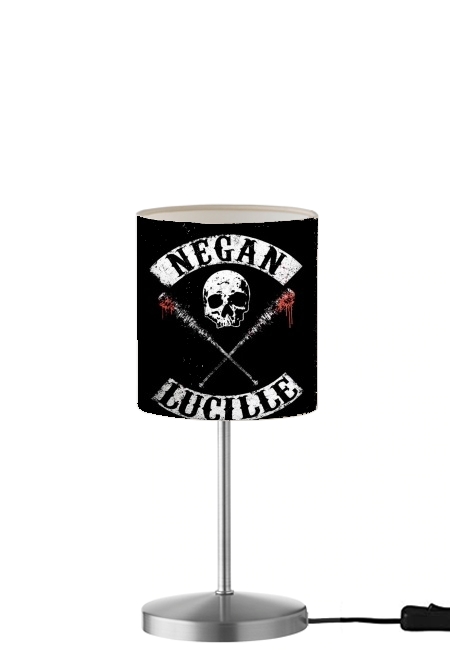 Negan Skull Lucille twd für Tisch- / Nachttischlampe