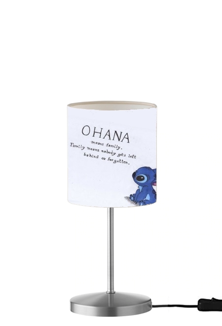 Ohana Means Family für Tisch- / Nachttischlampe