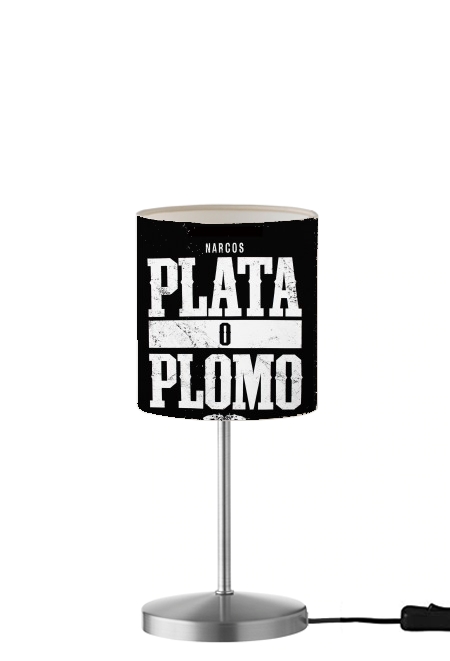 Plata O Plomo Narcos Pablo Escobar für Tisch- / Nachttischlampe