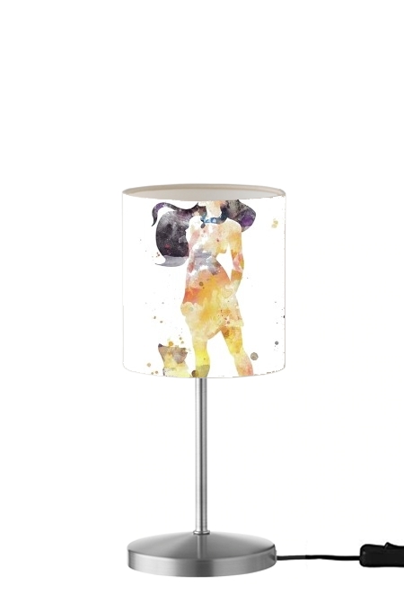 Pocahontas Watercolor Art für Tisch- / Nachttischlampe